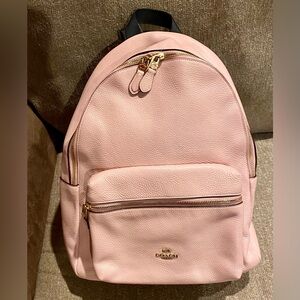 ENC Coach 29004 Blush Pink Leather Backpack